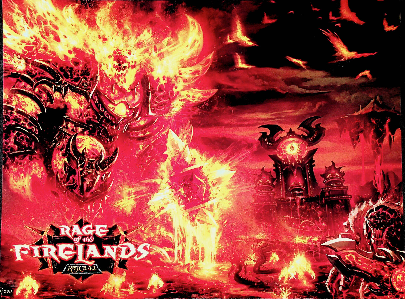 World Of Warcraft Rage of the Firelands Game Poster Print 11.5...