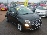 2016 Fiat 500 1.2 Lounge Hatchback 3dr Petrol Manual Euro 6 (s/s) (69 bhp)
