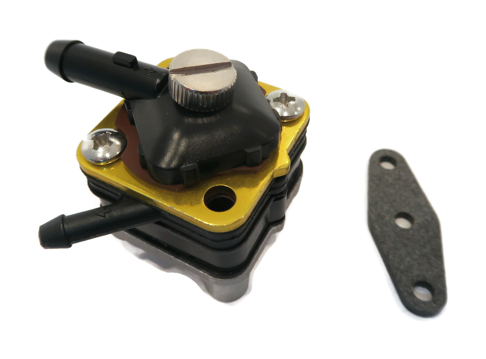 FUEL PUMP w/ GASKET for Johnson Evinrude 18-7350 6hp 8hp 9 ... 9 9 evinrude fuel pump diagram 