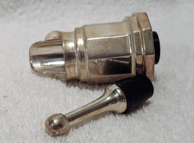 Vintage Sheffield Silver Co Silverplated Wine/Liquor Bottle Pour Spout & Stopper