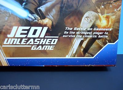 Star Wars Jedi Unleashed Board Game Battle on Geonosis 2002 Family Complete MB