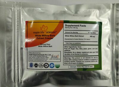 White Willow Bark Extract Powder 15% Salicin relief joint and muscles pain