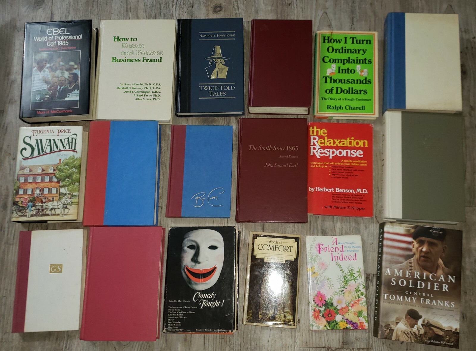 Huge Lot of 201 Books Mostly Vintage 1950s-Forward Hardcovers and Paperbacks