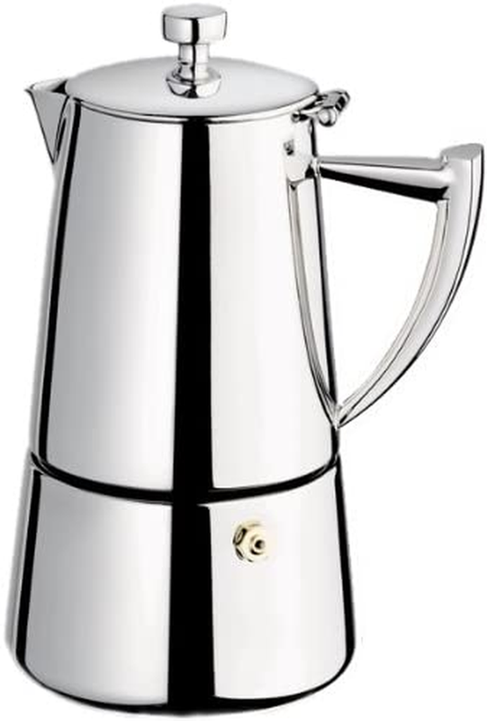 Roma 10-Cup Stainless Steel Stovetop Moka Espresso Maker