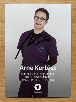 Arne Kertesz AK ARD Die jungen Ärzte Autogrammkarte 2024 original signiert