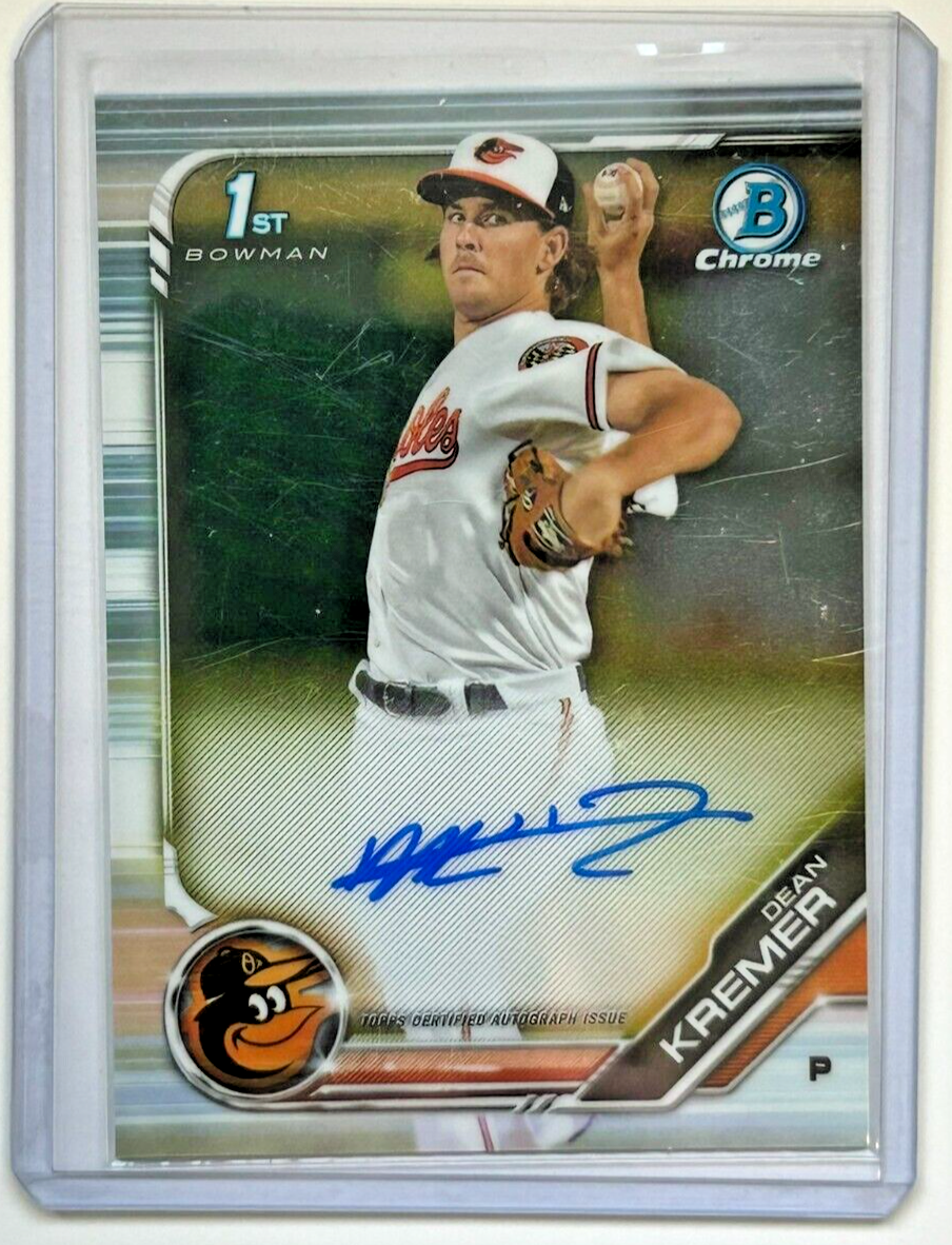その他 2019 bowman DEAN kremer /499 auto 2019 Dean Kremer Bowman Chrome First Auto Refractor /499