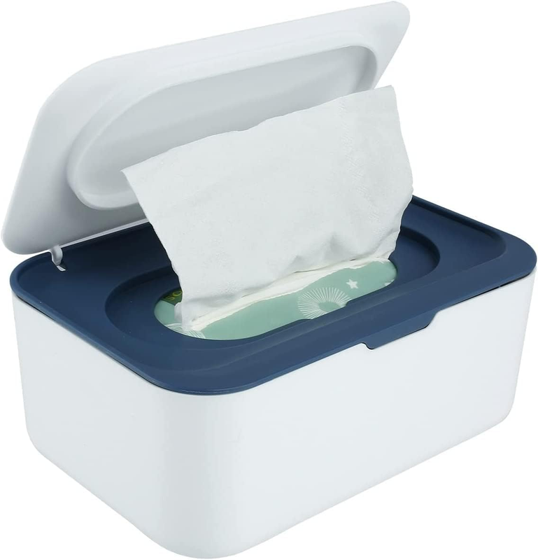 Wipes Dispenser with Silicone Non-Slip Pad, Large Capacity Baby Wipes Holders Ca