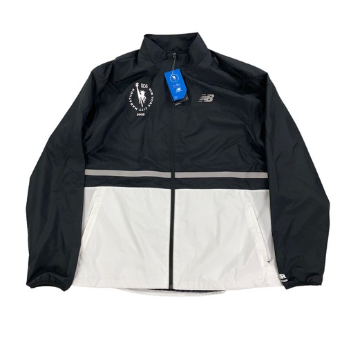 

НОВИНКА New Balance TCS New York City Marathon 2022 Jacket Black White Mens Size 2XL, Черный