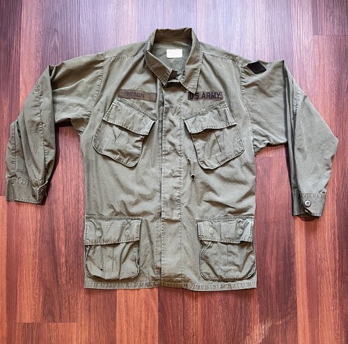 VINTAGE US ARMY TROPICAL COMBAT JACKET 5TH PATTERN RIPSTOP