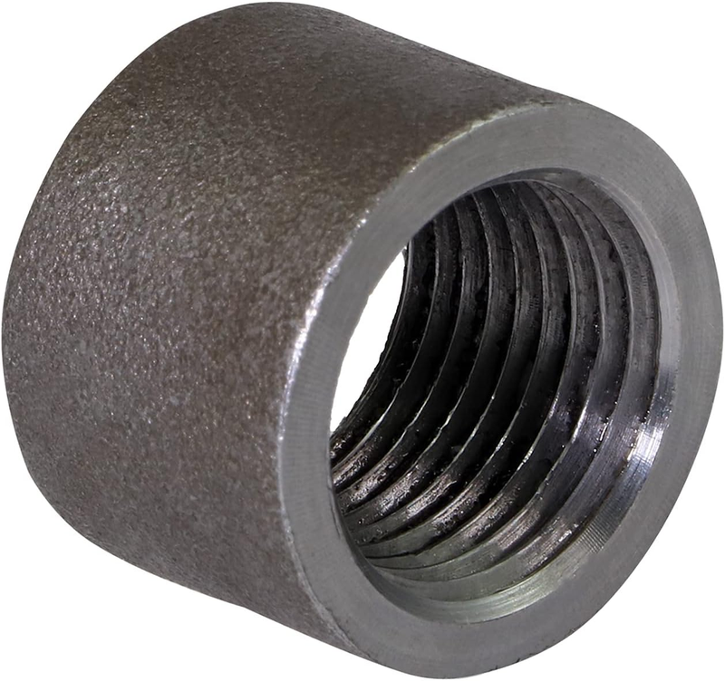 NCID0034 1/2'' Black Merchant Steel Half Coupling with Female Connection with S