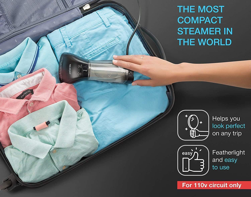 Steamer for Clothes, Best Portable Travel and Home Garment Steamer, Metal Steam