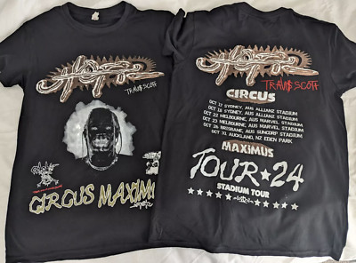 Travis Scott Circus Maximus Australia Tour 2024 T-Shirt, SIZE S-5XL