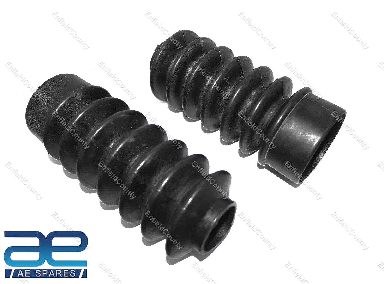 5 X Pair Front Fork Gaiter Rubber 39mm Fork Boots Cover For Harley Bikes 