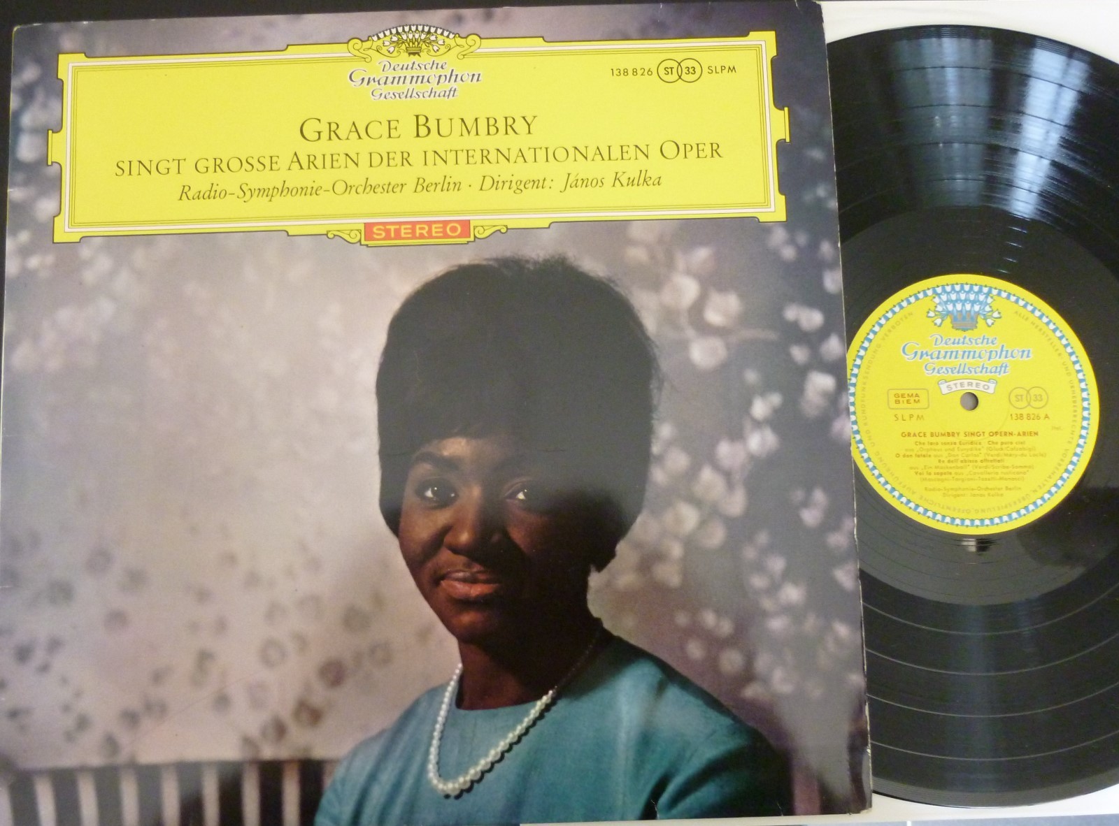 米LP Grace Bumbry, Radio-symphonie-orchester Berlin, Janos Kulka Opera Arias SLPM138826 DEUTSCHE GRAMMOPHON /00260 米LP Grace Bumbry, Radio-symphonie-orchester Berlin, Janos