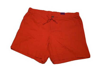Lane Bryant Linen Shorts Womens Plus Size 24 Red NWT (Sho091.3)