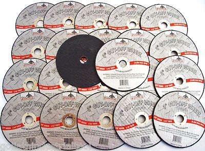 10 GOLIATH INDUSTRIAL 3'' AIR CUT OFF WHEELS DISCS 1/16'' DOUBLE REINFORCED CW3116