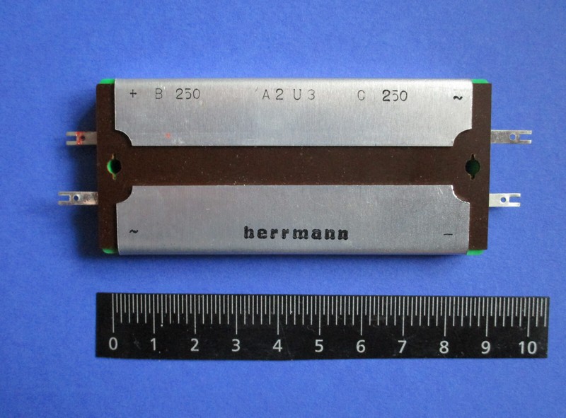 Selen - BrÃ¼Ckengleichrichter B250c250 Herrmann