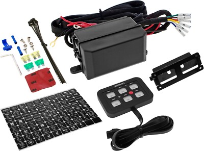 VIXEN GO VGL6PRGB 6 GANG SWITCH PANEL CIRCUIT CONTROL BOX FOR CAR/TRUCK/RV/BOAT