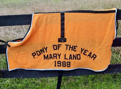 NOS CURVON 62'' Peerless Wool Blend Gold Dress Sheet 1988 MARYLAND PONY OF YEAR