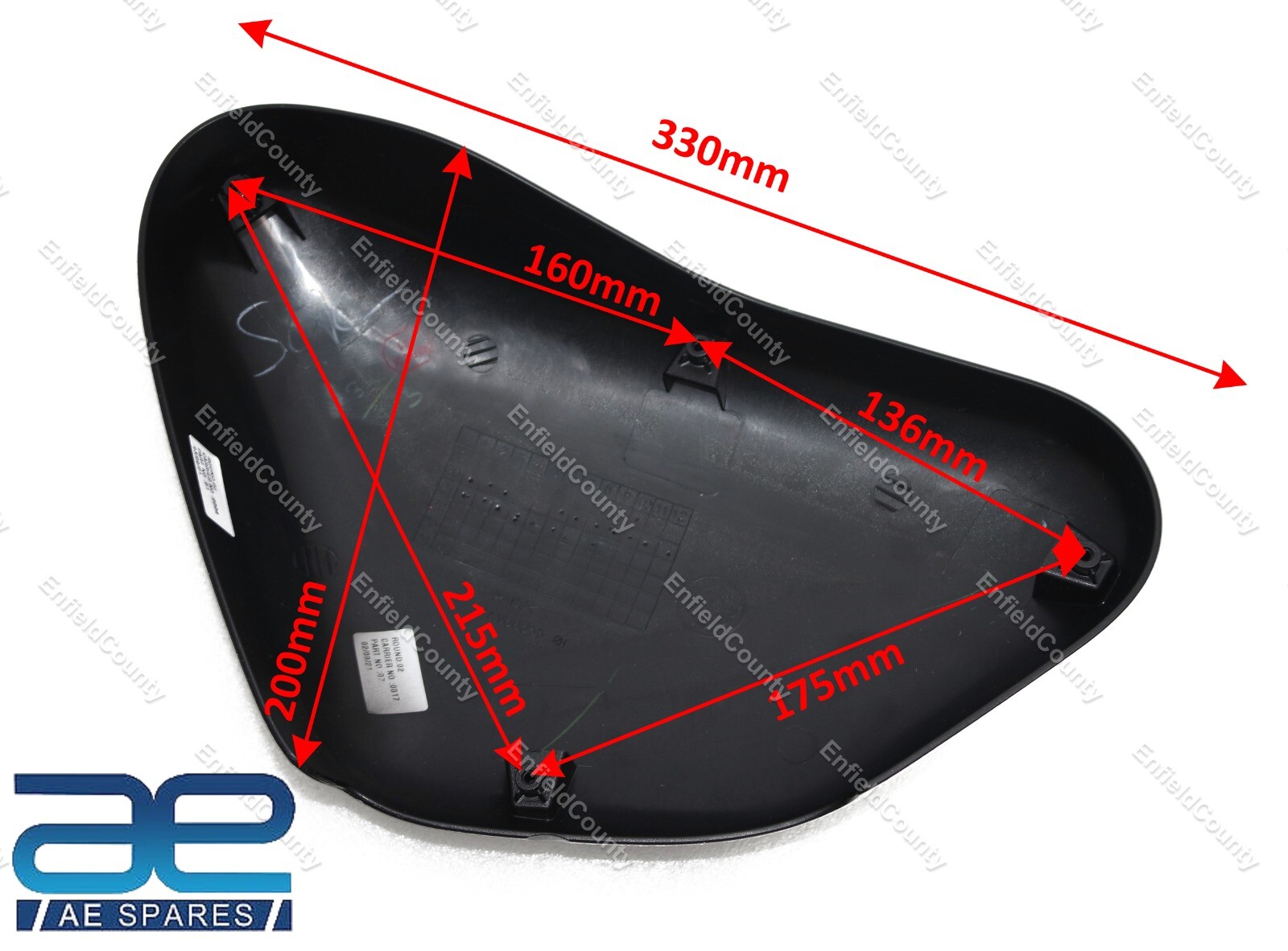 Fits for Royal Enfield Meteor 350 Left and Right Side Panel Pair 