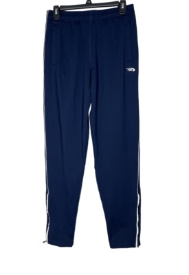 MTA Sport Men's Slim Tricot Fast Dri Stretch Athletic Blue Pant Size Small NWT