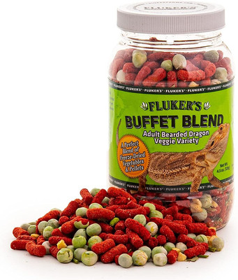 Buffet Blend Adult Bearded Dragon Veggie Variety Diet, 4.5 Oz (76042)