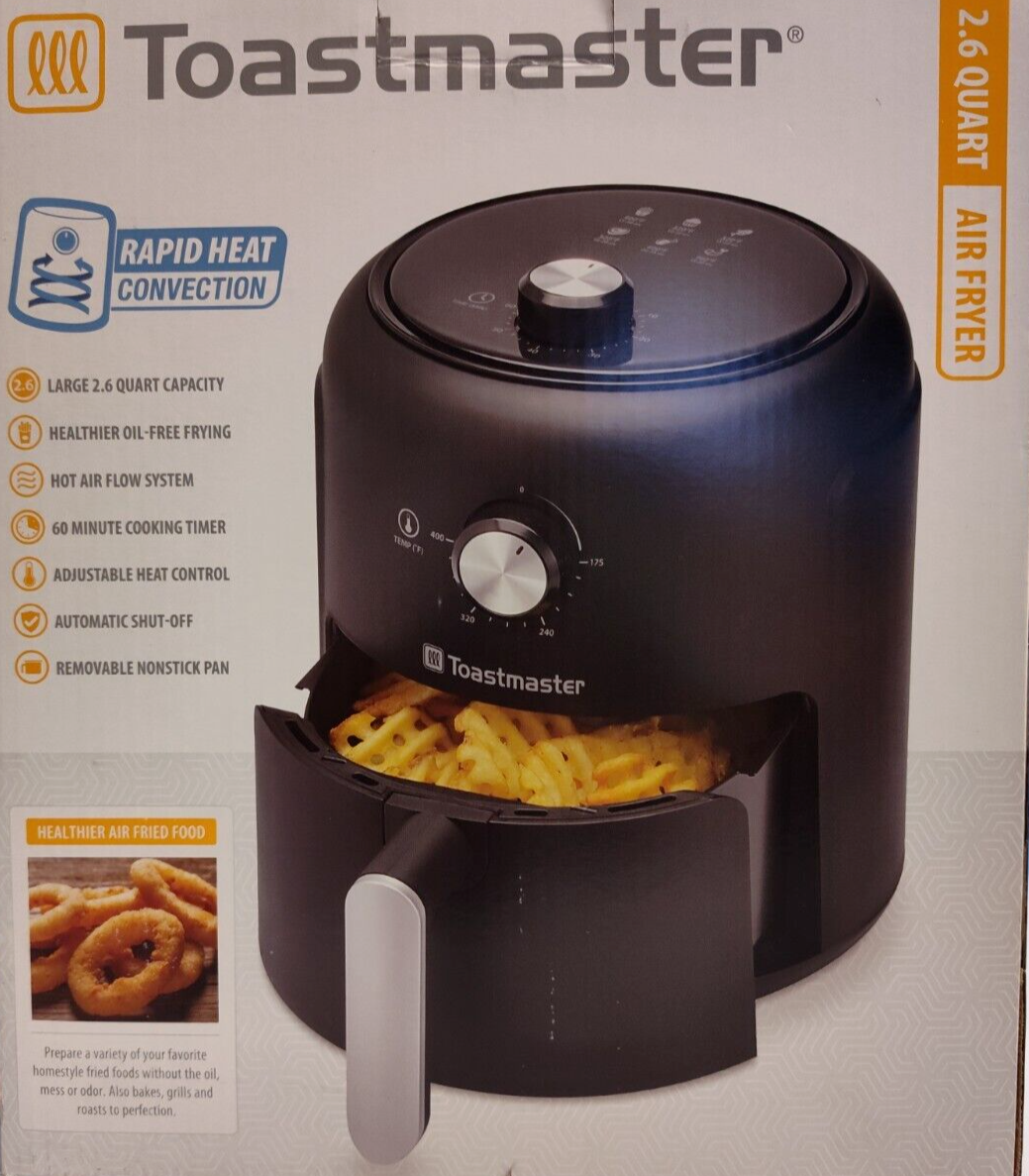 Large 2.6 Quart Capacity Healthier Oil-free Frying