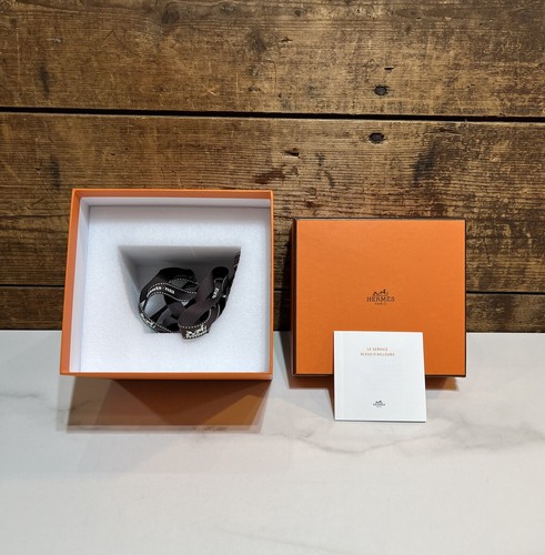 Authentic HERMES Box for Gift 6” x 5.5” x 5.5” with Booklet