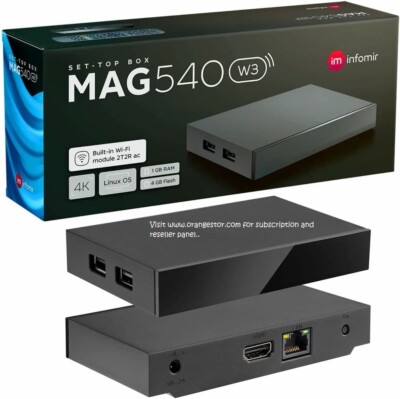MAG 540W3 4K 5GWiFi   High-Performance 4K STBs with a ARM Cortex-A35CPU