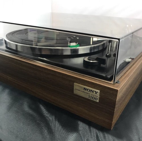 Sony Turntable Vintage Model PS-1100 Record Player New Needle Tested Works