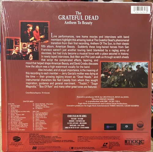 Grateful Dead Anthem To Beauty Laserdisc LD Nice Condition Rare