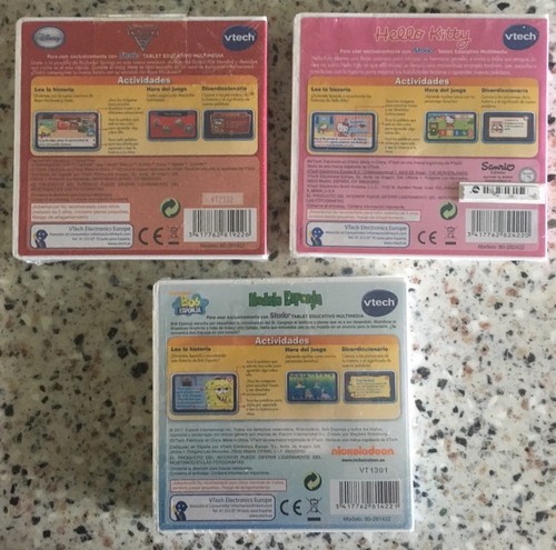 3 Vtech Storio Games Juegos /NEW /Nuevo/ Unopened /