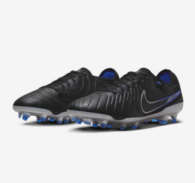 Nike Tiempo Legend 10 Pro FG Black Hyper Royal Chrome DV4333-040 sz 7 Men's