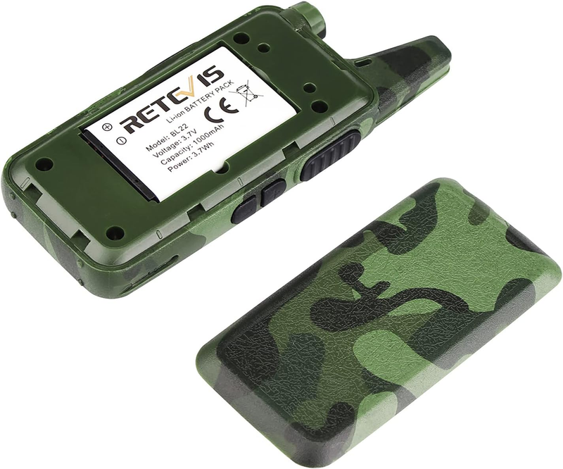 RT22 Walkie Talkies Rechargeable, Voice Activated, Emergency Alarm, Outdoor Crui