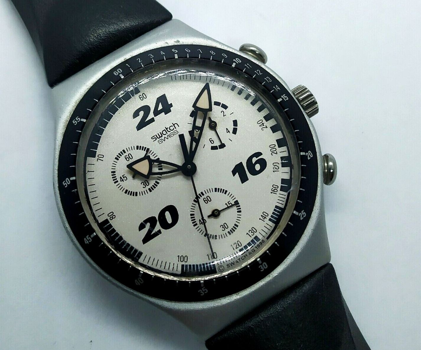 Swatch AG 1996 1997 FallWinter Irony Chrono Straight Edge Swatch AG 1996 1997 FallWinter Irony Chrono Straight Edge