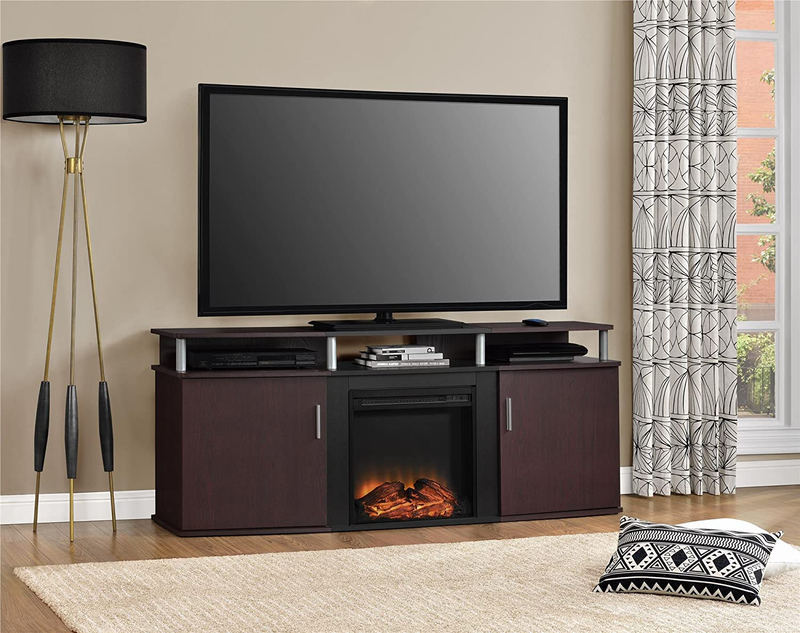 Ameriwood Home Carson Electric Fireplace TV Console for Tvs 