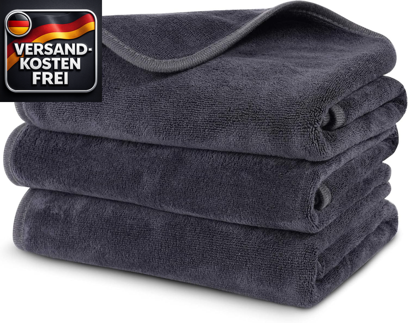 Fitness Mikrofaser Handtuch Set 3er schnell trocknend schwammartig klein