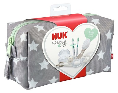 NUK Pflege-Set Neugeborene beige-weiß Babypflege Babykörperpflege Pflegesets
