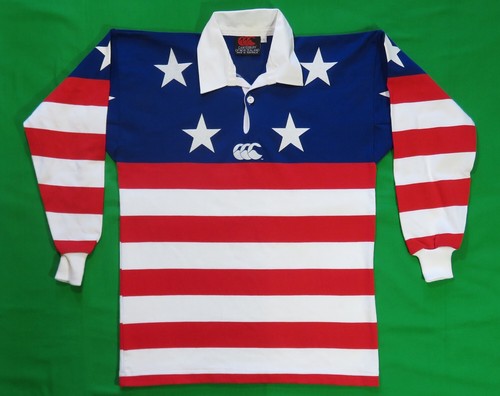 Canterbury Of New Zealand Rugby Shirt USA Flag Motif | eBay