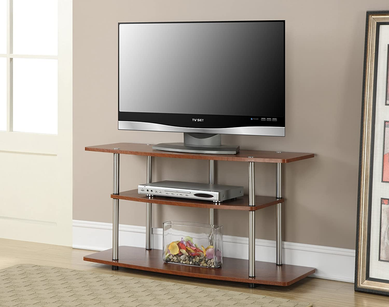Convenience Concepts Designs2Go 3-Tier Wide TV Stand, 42", Cherry