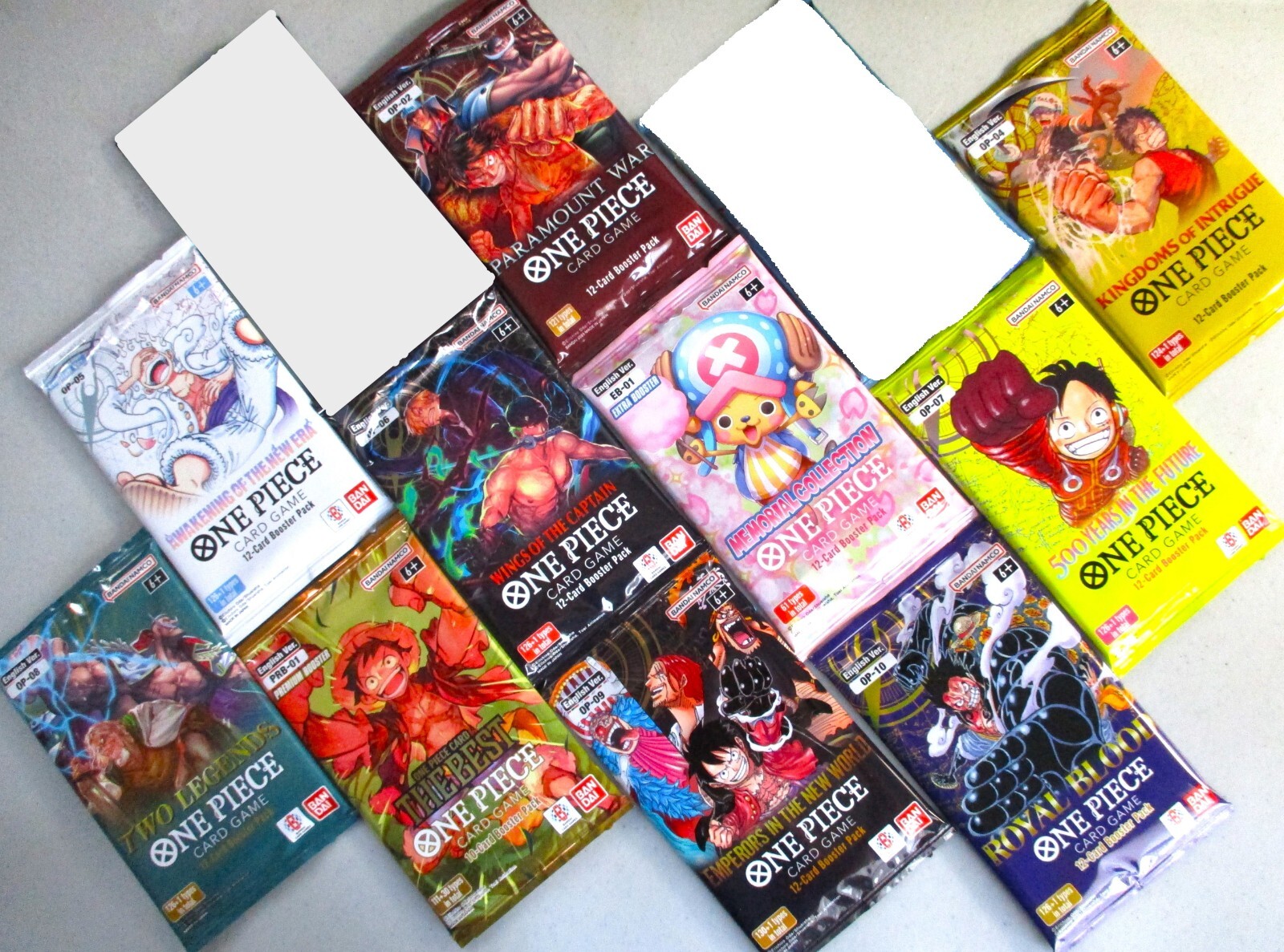 One Piece Booster Pack Lot OP02-OP11 EB1 EB2 PRB1 English
