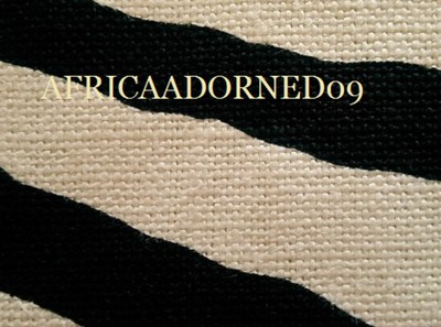 -GK8 SCALAMANDRE ANIMAL SKIN ZEBRA LINEN HAND PRINTED FABRIC 5 YARDS BLACK