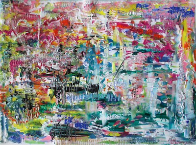 Natural Vibrations 230523 Original Painting in Acrylic on Canvas - by Galina