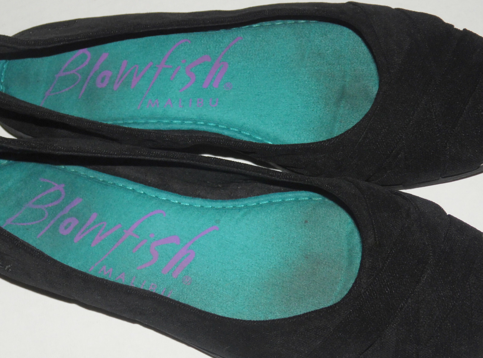 BLOWFISH MALIBU Black Suede Womens Used Flats Womens 8.5