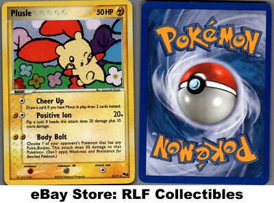 2006 Pokemon, POP Series 3, #5/17 Plusle, Holo Rare (c)