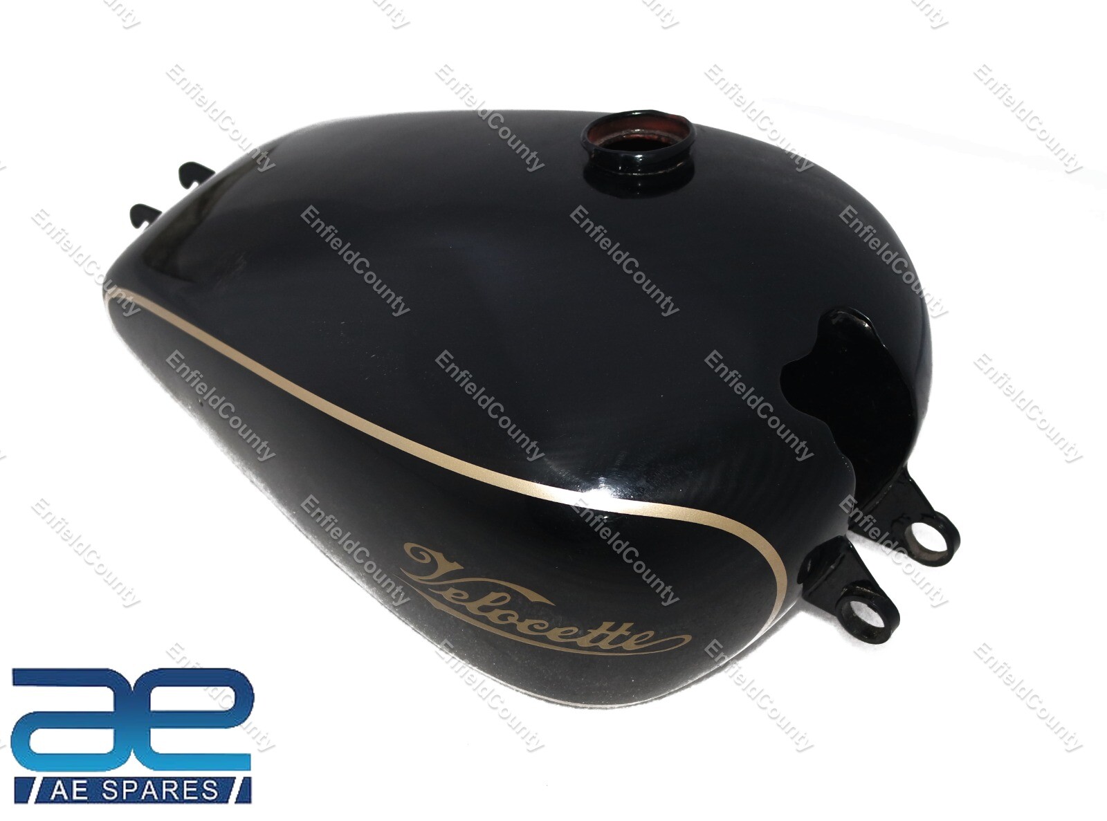 Vintage Velocette Mac 350cc Single 1949 Petrol Gas Fuel Tank Steel Black 