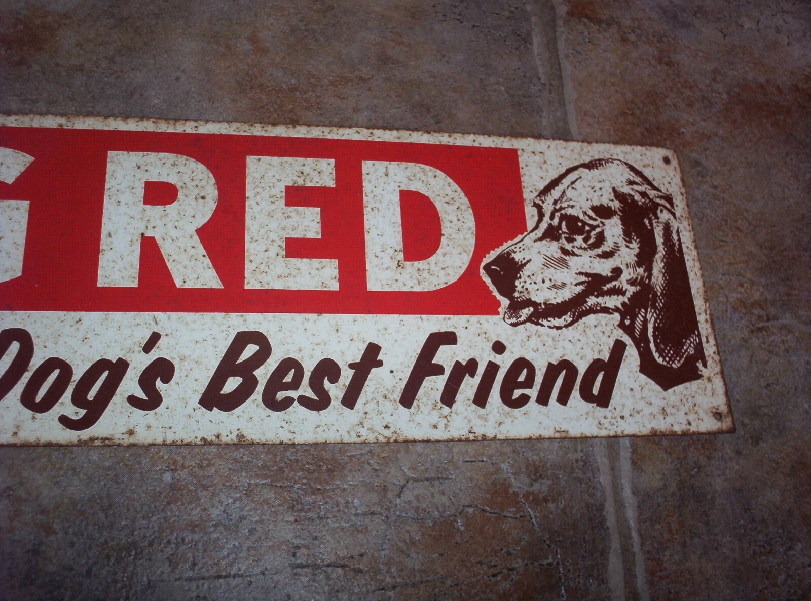 Vintage 1950's Big Red Dog Food 22