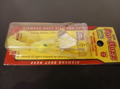 Mini Pro-Buzz Top Water Buzzbait Lure Diamond Dust head and  Silicone Skirt