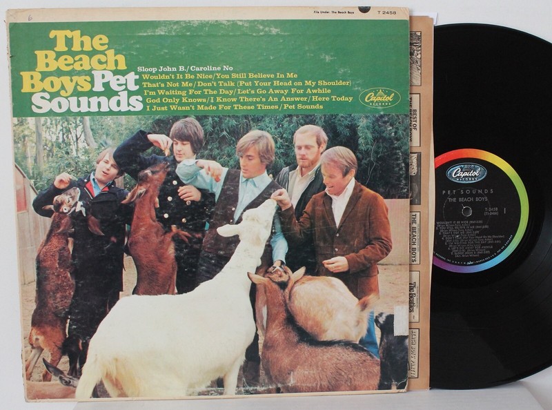 BEACH BOYS Pet Sounds LP (Capitol T-2458, orig ’66 Mono) Rough Condition