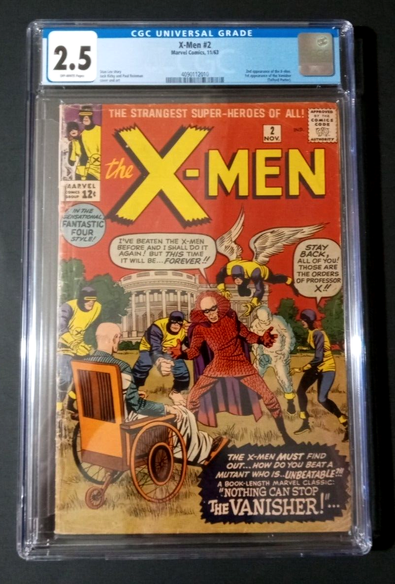 Marvel THE X-MEN No. 2 (1963) 2nd X-men! 1st Appearance Vanisher